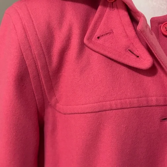 Isaac Mizrahi Hot Pink Wool-Blend Hooded Coat - Picture 3 of 14